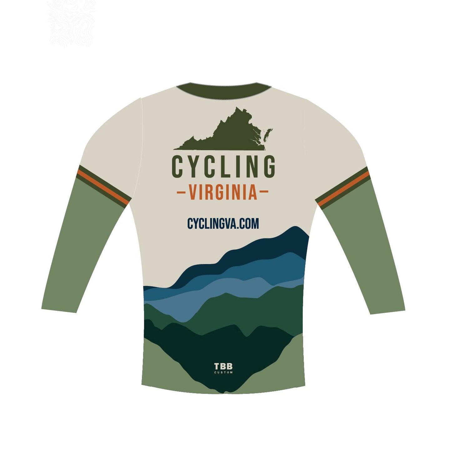 Cycling Virginia Long Sleeve Tech Tee