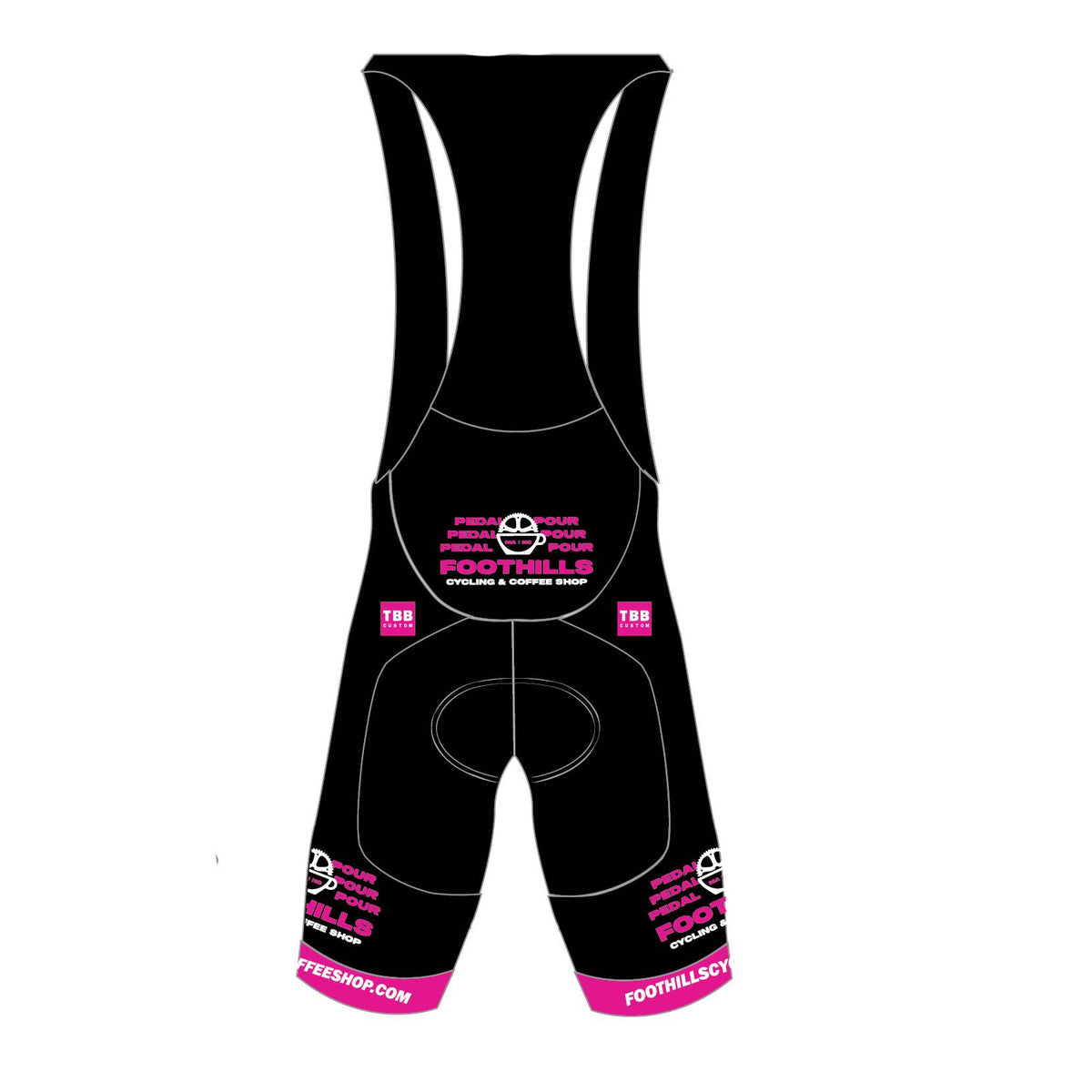Foothills Cycling Pro+ Bibs - Pink