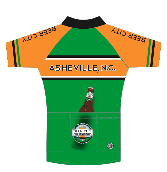 Beer City Bikes Active Jersey - Green/Orange