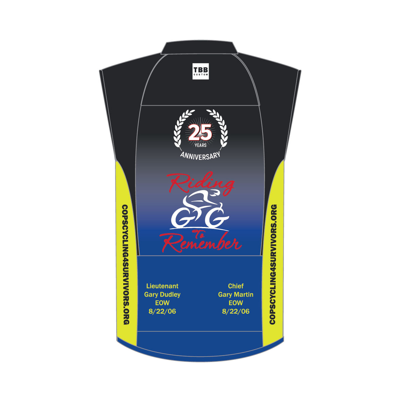 Cops Cycling for Survivors Wind Vest
