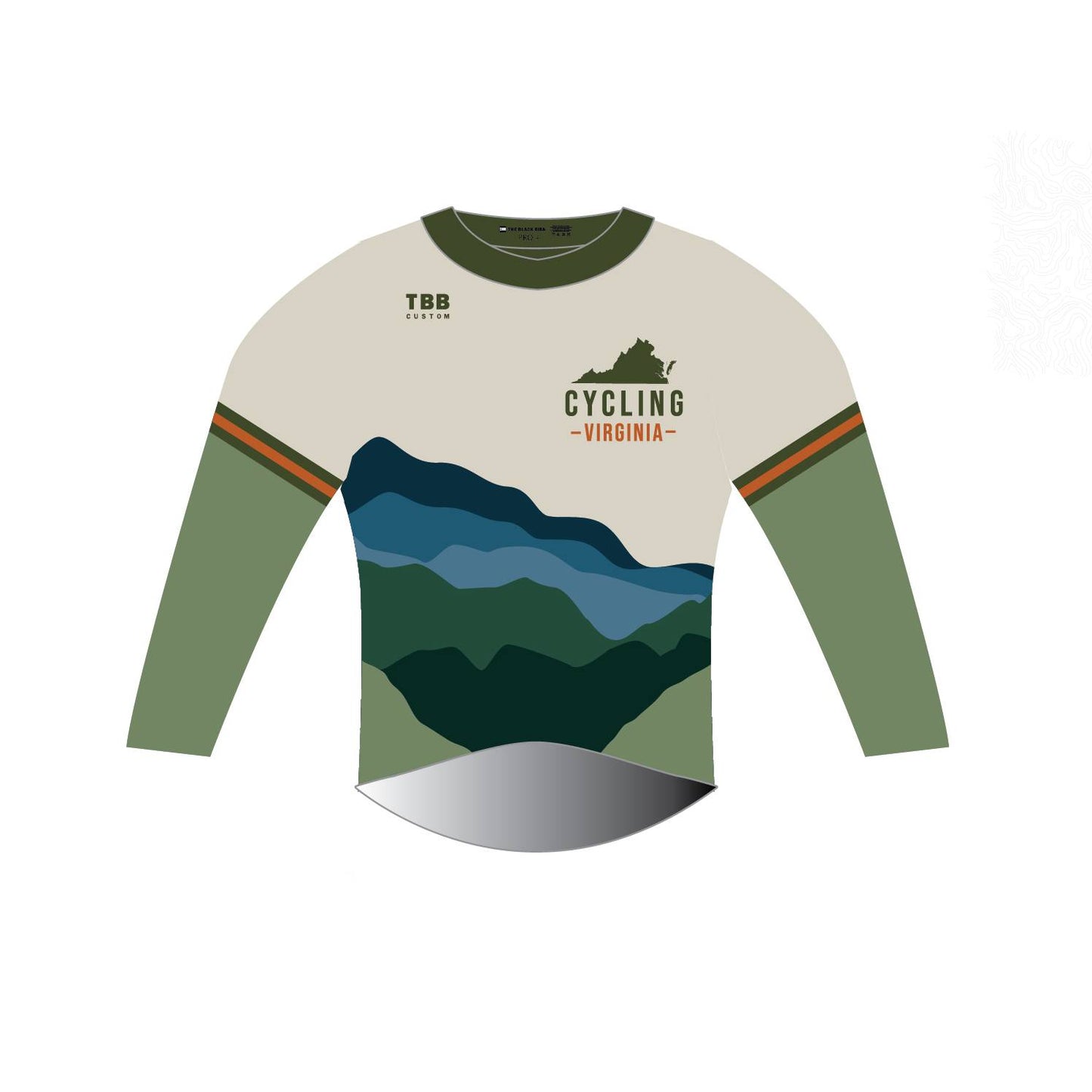 Cycling Virginia Long Sleeve Tech Tee