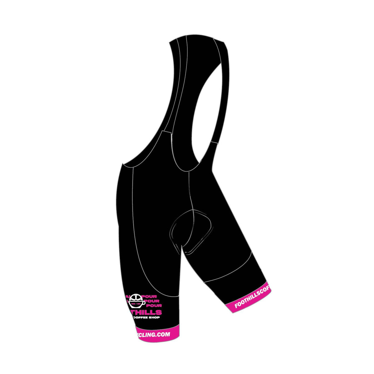 Foothills Cycling Pro+ Bibs - Pink