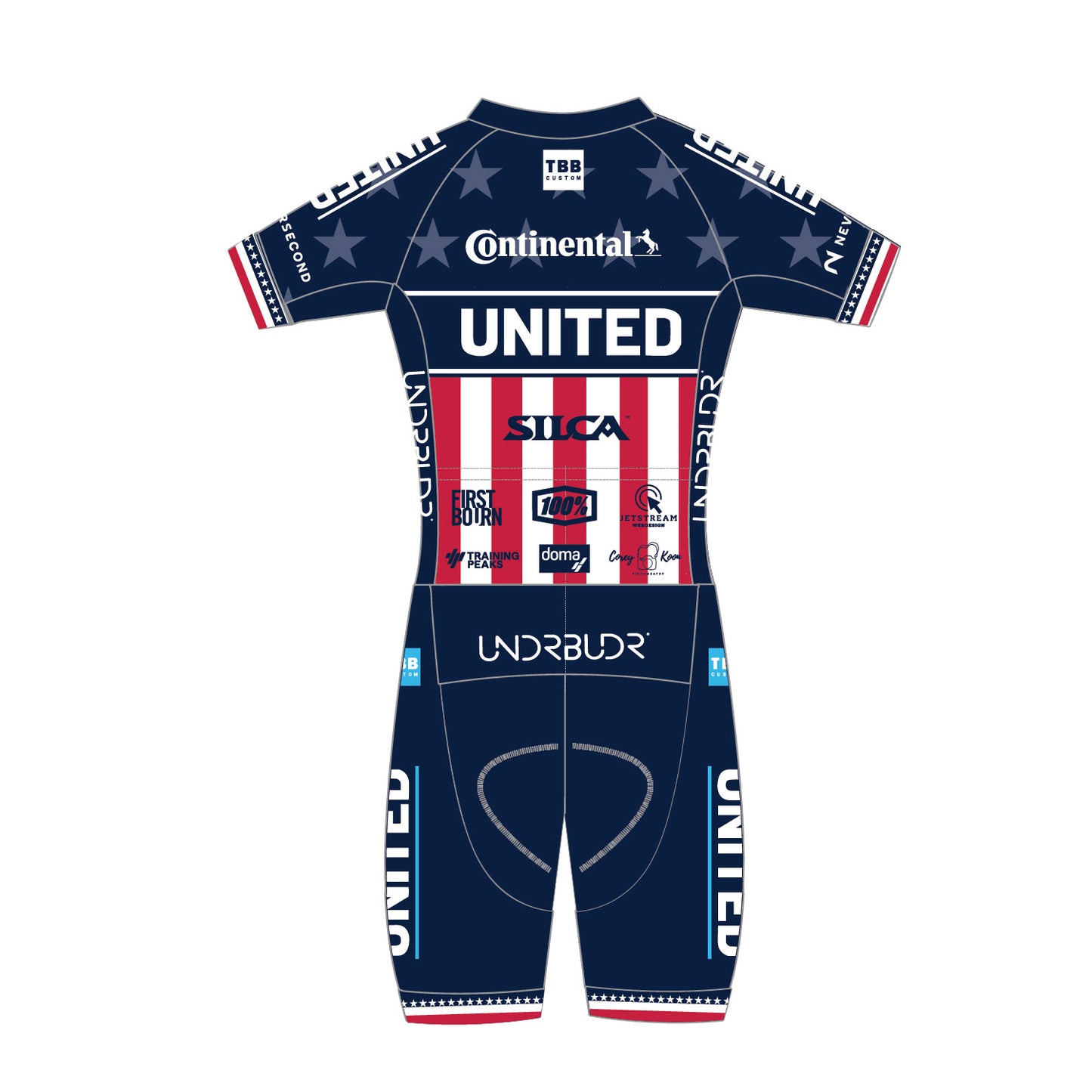 United Cycling Road Suit - Stars & Stripes